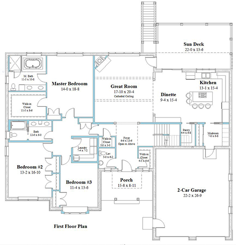 Ranch first floor plan